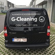 Project: G-Cleaning - belettering bestelwagen