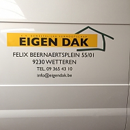 Project: Eigen Dak - belettering bestelwagen